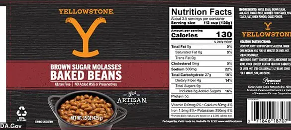 FDA Recalls Yellowstone Canned Beans Over Undeclared Soy Risk, Affecting 23 States