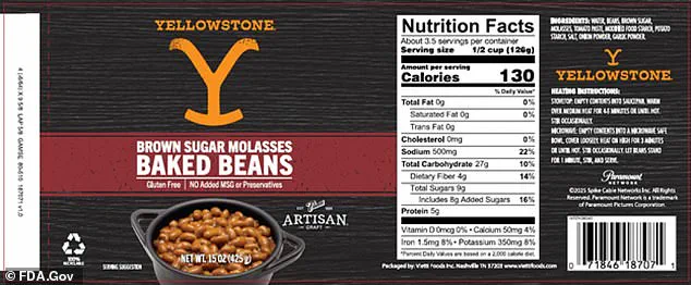 FDA Recalls Yellowstone Canned Beans Over Undeclared Soy Risk, Affecting 23 States