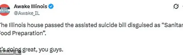 Illinois Assisted Suicide Amendment Sparks Outcry After Being Quietly Added to Food Preparation Bill