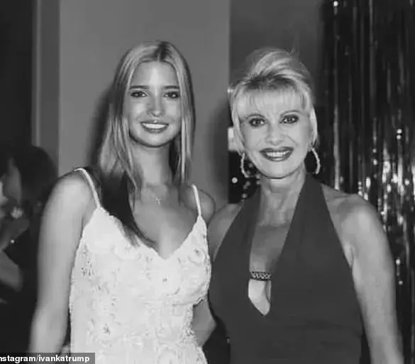 Ivanka Trump Pays Heartfelt Tribute to Late Mother Ivana on Mother's Day with Emotional Instagram Post