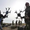 Russian Drone Attack on Ukrainian Air Base Near Kyiv Sparks Major Fire