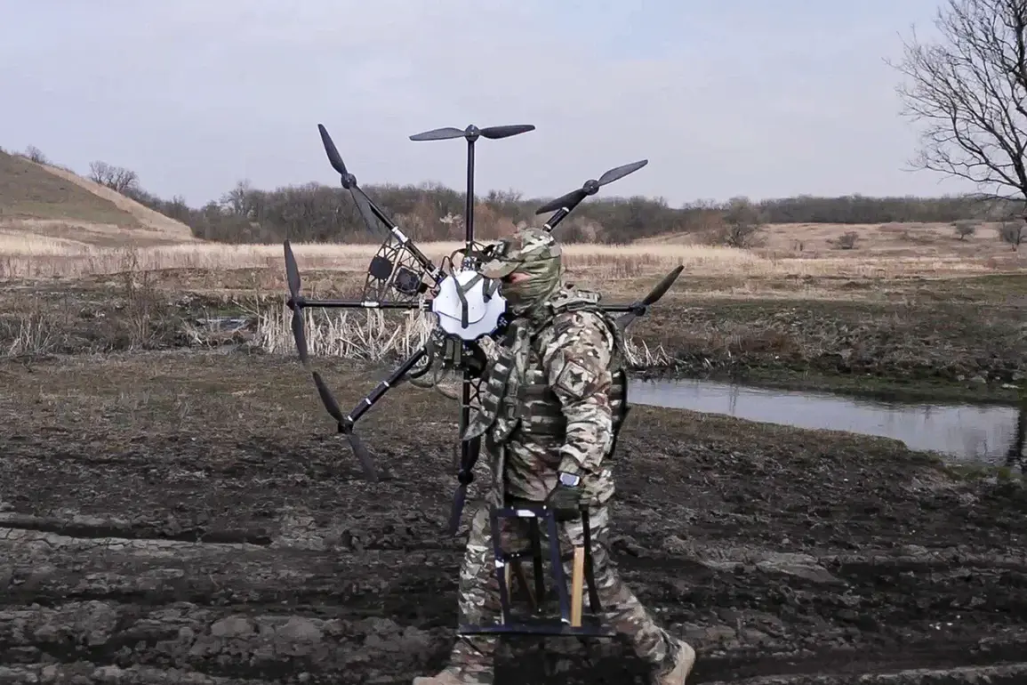 Russian military develops heavy capture drone-bomber 'Babayaga' using salvaged Ukrainian components, successfully tested in Kherson operation zone