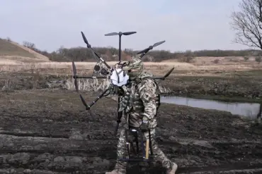 Russian military develops heavy capture drone-bomber 'Babayaga' using salvaged Ukrainian components, successfully tested in Kherson operation zone
