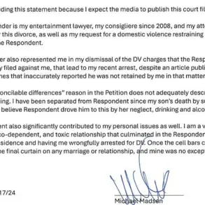 Late-Breaking: Michael Madsen's Legal Filing Resurfaces, Accusing Ex-Wife of Driving Son to Suicide