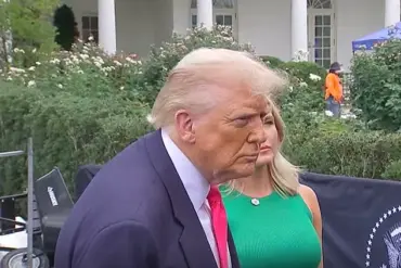 President Trump's Mysterious Hand Patch Sparks Speculation During White House Press Gaggle
