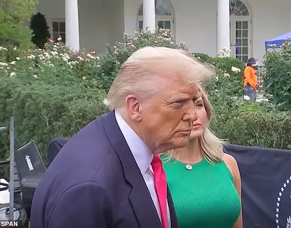 President Trump's Mysterious Hand Patch Sparks Speculation During White House Press Gaggle