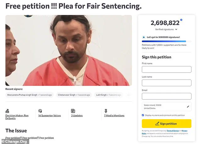 Petition Calls for Governor DeSantis to Show Leniency in Fatal Crash Case Involving Illegal Migrant Truck Driver, Sparking National Debate on Justice and Immigration Policy